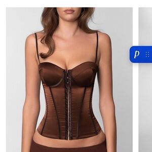 Fenty Beauty Chocolate Satin Corset